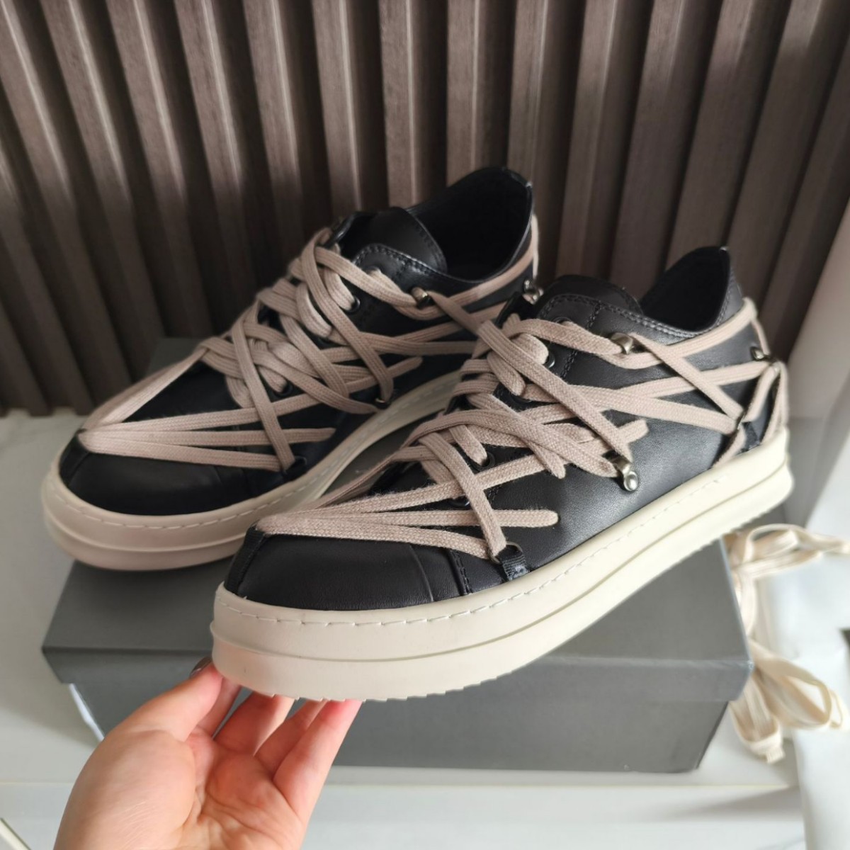 Brand Luxury Ramones Laces Lea - Streetwear Brand Top avaliação e preço
