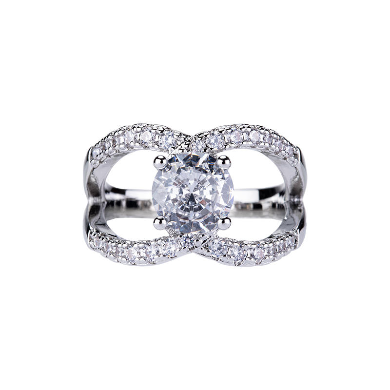 925 Sterling Silver Shiny Zirc - Streetwear Brand Rings avaliação e preço