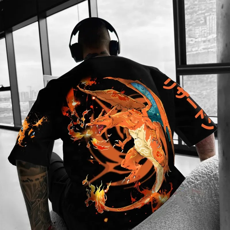 Pokémon Co-branded Print T-shi - Streetwear Brand Top avaliação e preço