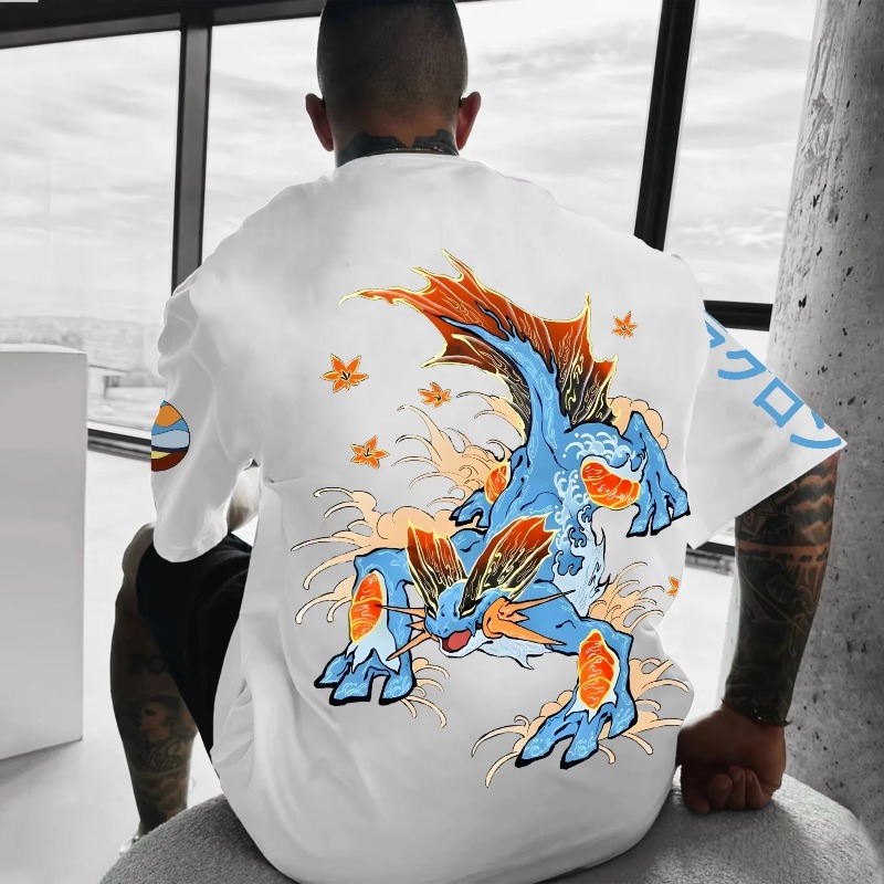 Pokémon Co-branded Print T-shi - Streetwear Brand Top avaliação e preço