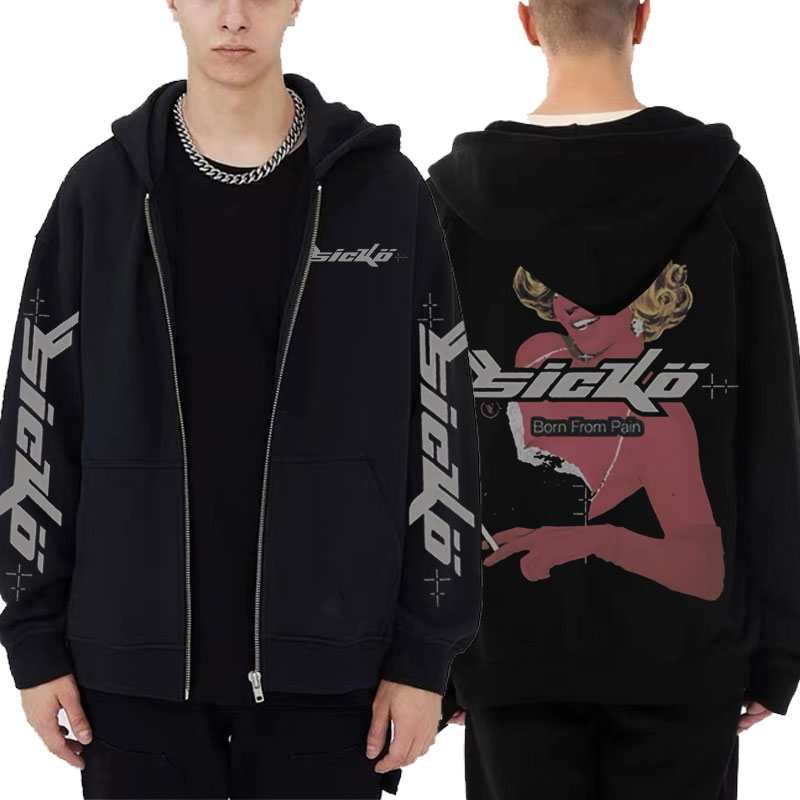 Sicko Born From Pain Graphic P - Streetwear Brand From China avaliação e preço